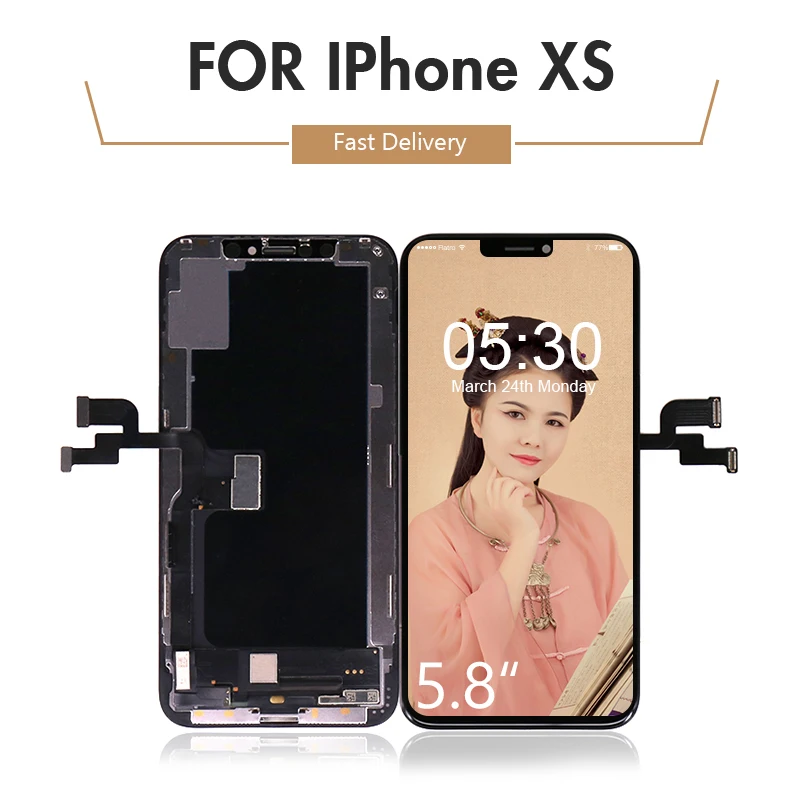 Для iPhone XS ЖК-дисплей и сенсорный экран дигитайзер сборка экрана TFT для iPhone XS lcd A2097 A1920 A2100