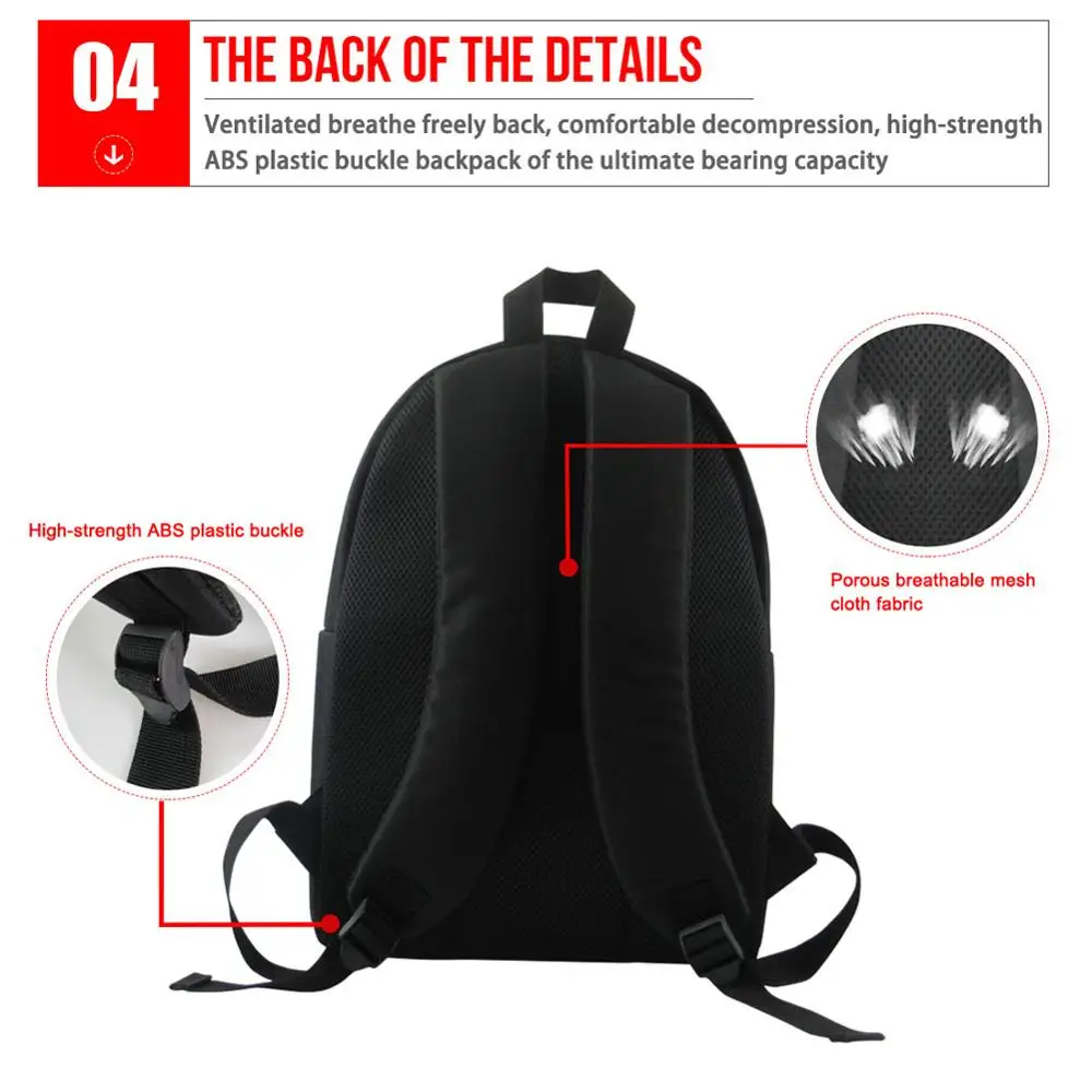 Cute Animal Fox Print School Backpack Waterproof Women Bag College Laptop Backpack Female Mochila Bolsas E Sacolas