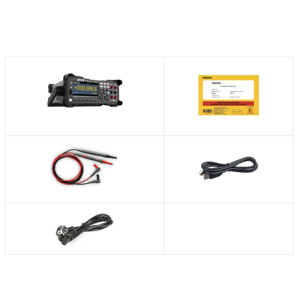 Hantek HDM3065 6 1/2 디지털 멀티미터 True RMS AC DC 전압 전류 테스터 미터 4.3 인치 LCD 디스플레이 데스크탑 멀티미터
