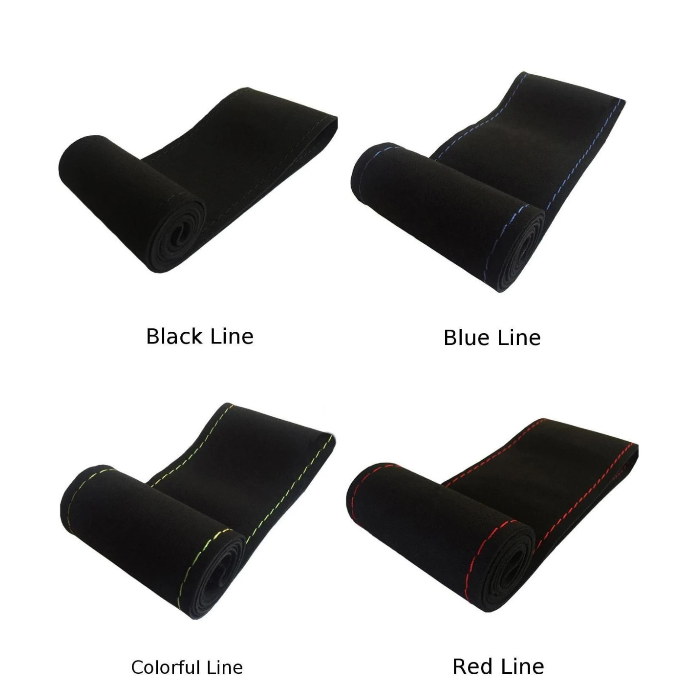 38 см микрофибра кожа крышка рулевого колеса нитки+ игла инструмент швейный протектор