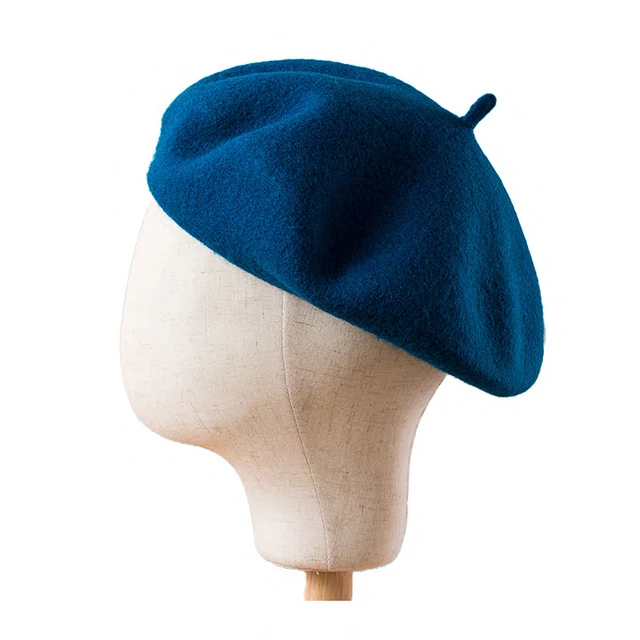 17 Colors Autumn Winter Hat Wool Thick Berets French Artist Beret Women Painter Hat Girls Berets Female Warm Cap Beanies 6
