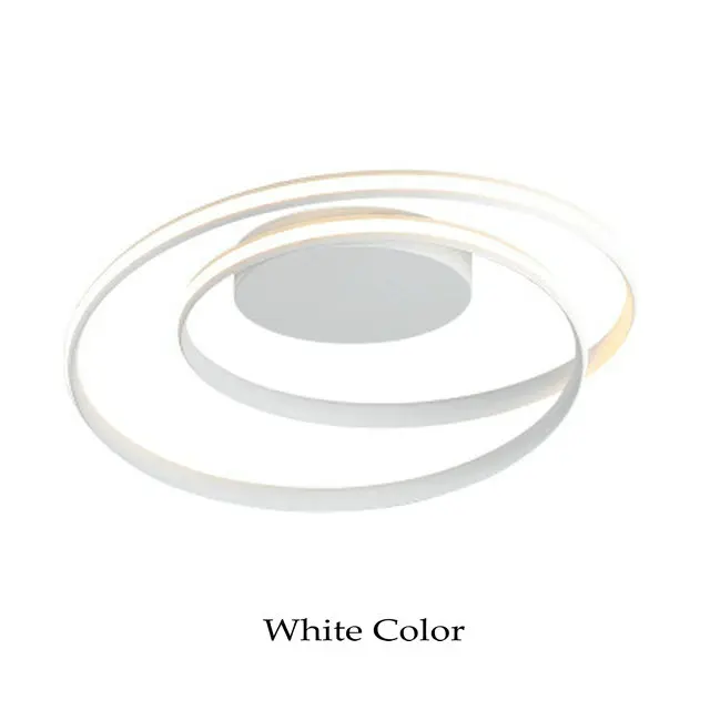 White Color 40 Вт/52 Вт современный потолочный светильник для спальни креативный простой черно-белый светодиодный потолочный светильник для гостиной с пультом дистанционного управления - Цвет корпуса: White Color