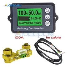 Testeur de batterie de voiture, voltmètre, ammètre, testeur de tension, moniteur de capacité de batterie, indicateur 12V 24V 48V, 8-80V 100a TK15