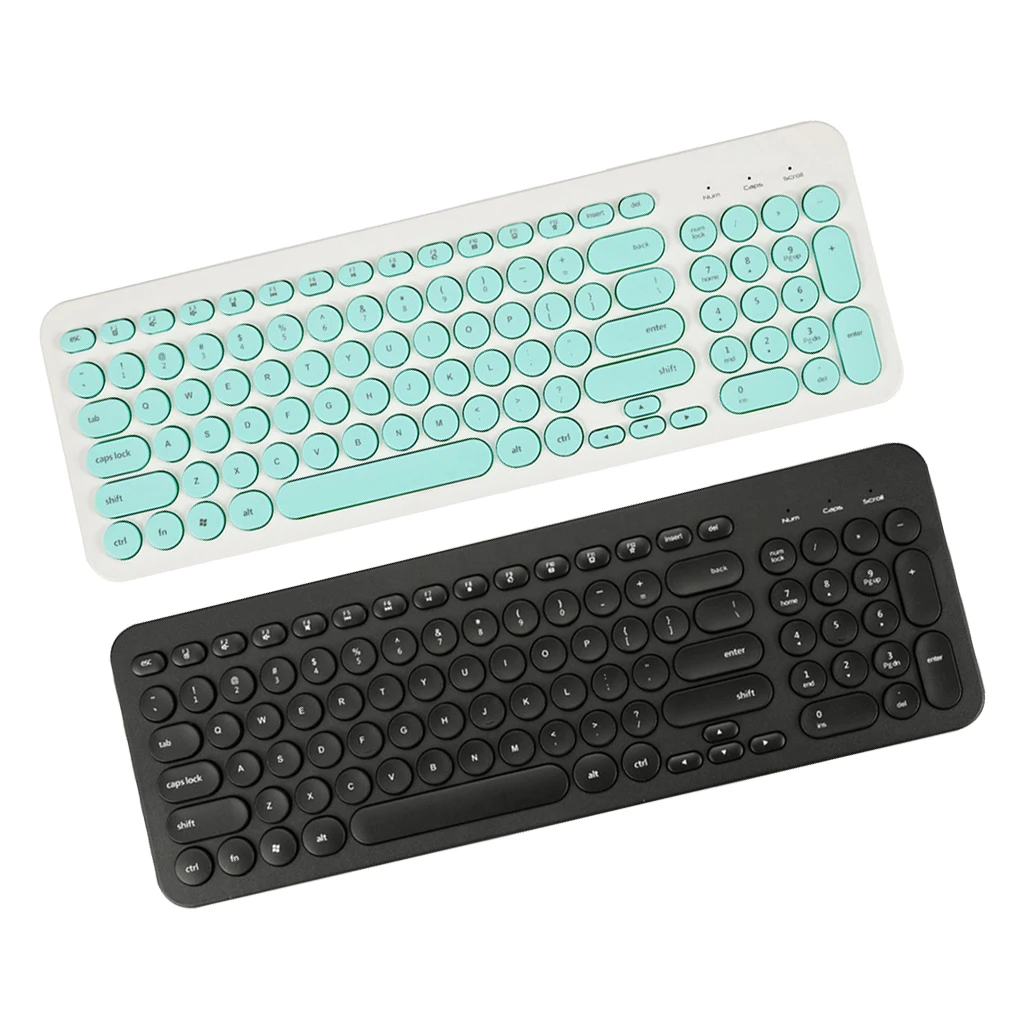 Professional Game Wired Keyboard Ultra-Quiet Retro Round Keycap Keyboards For Laptop PC Computer Home Office Gaming Keyboard
