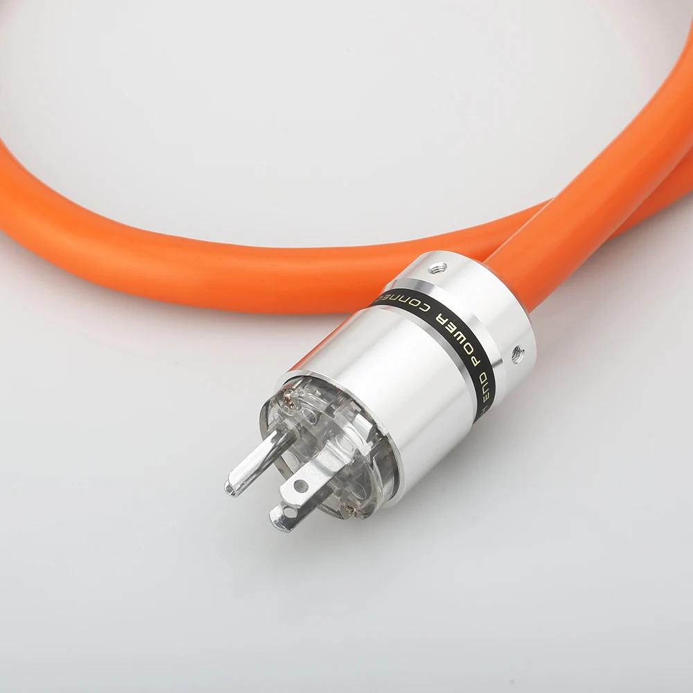 Audiocrast HI-End P113 5N OFC Pure Copper European standard Power Connector EU Schuko Power Cord HIFI