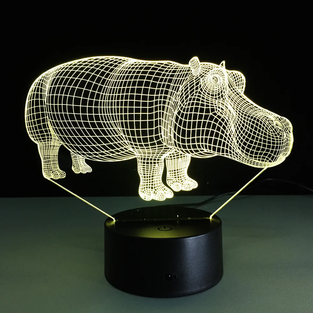 Ночник светодиодный 3d с USB портом 7 цветов|Ночники| |