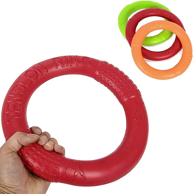 Training Ring Dog Flying Discs EVA Puller Resistant Bite Floating Toy Puppy Outdoor Interactive Game Playing Products Supply