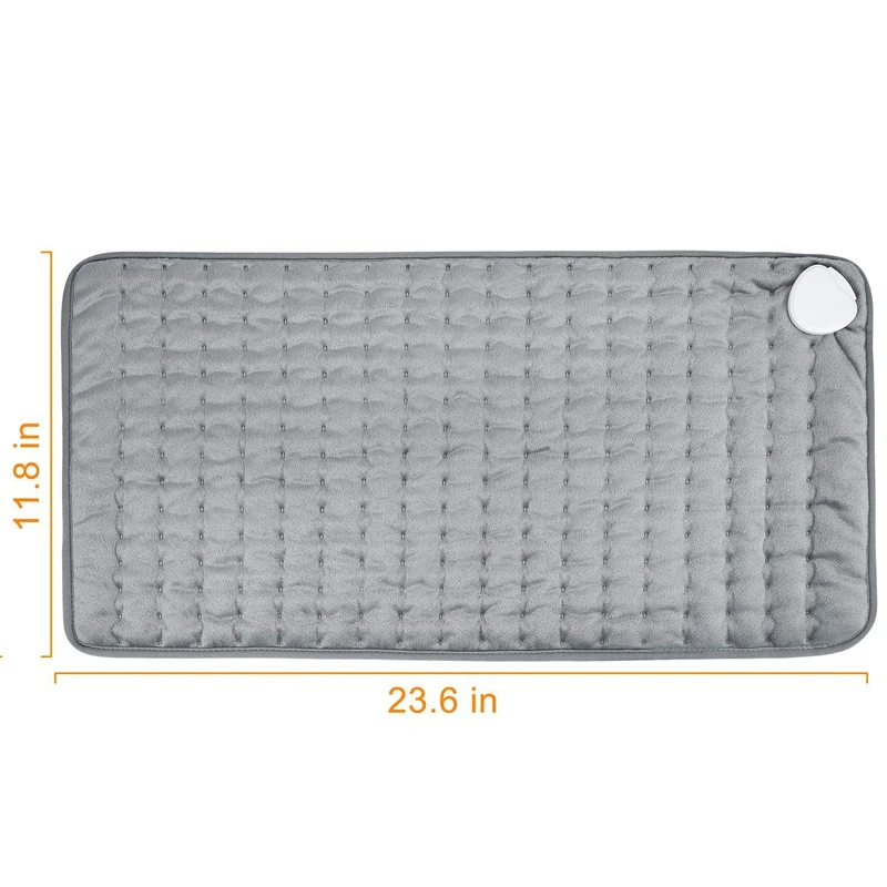 

Heating Pad, Electric Heat Pad for Back Pain and Cramps Relief - Electric Fast Heat Pad with 6 Heat Settings Moist Heat Therapy