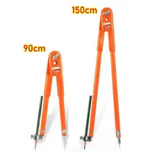 Carpenter Precision Pencil Compasses Large Diameter Adjustable Dividers Marking and Scribing Compass for Woodworking