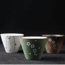 Японская чаша для чая цветущая вишня керамическая кружка свадебный подарок кофе молочный фарфор маленькая чайная чаша