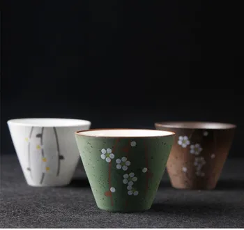 

Japanese Tea Cup Cherry Blossom Ceramic Mug Wedding Gift Coffee Milk Porcelain Small Tea Bowl