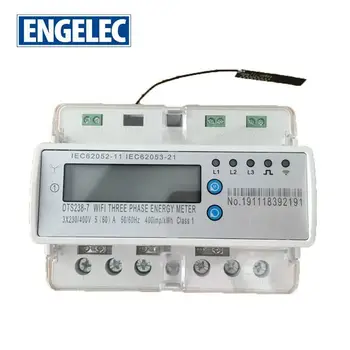 

Three Phase Smart Phone App Control WiFi energy meter din rail RS485 communication digital solar power meter