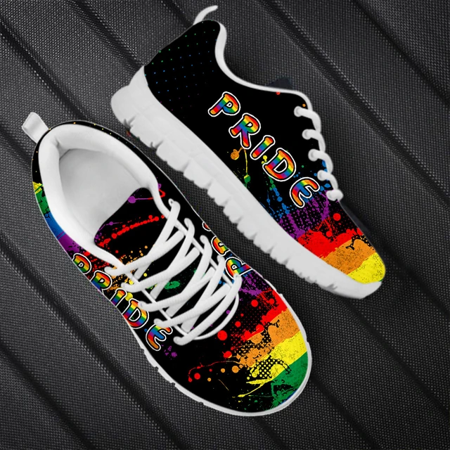 Sport Sneakers For Unisex Rainbow Lgbt Pride Design Comfortable Gym Outdoor  Running Walk Casual Shoes For Women Men Zapatillas - Flats - AliExpress