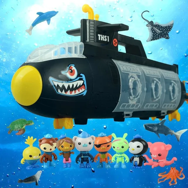 Octonauts Sound And Light Octopod Castle Adventure Plsyset Barnacles Peso Kwazii Dashi Tweak Action Figure Toys Doll Kids Gift 4
