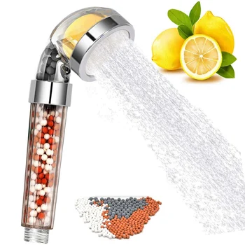 

New Arrival High-Pressure Negative Ionic Vitamin C Shower Filter Handheld Showerhead Bathroom Accessories