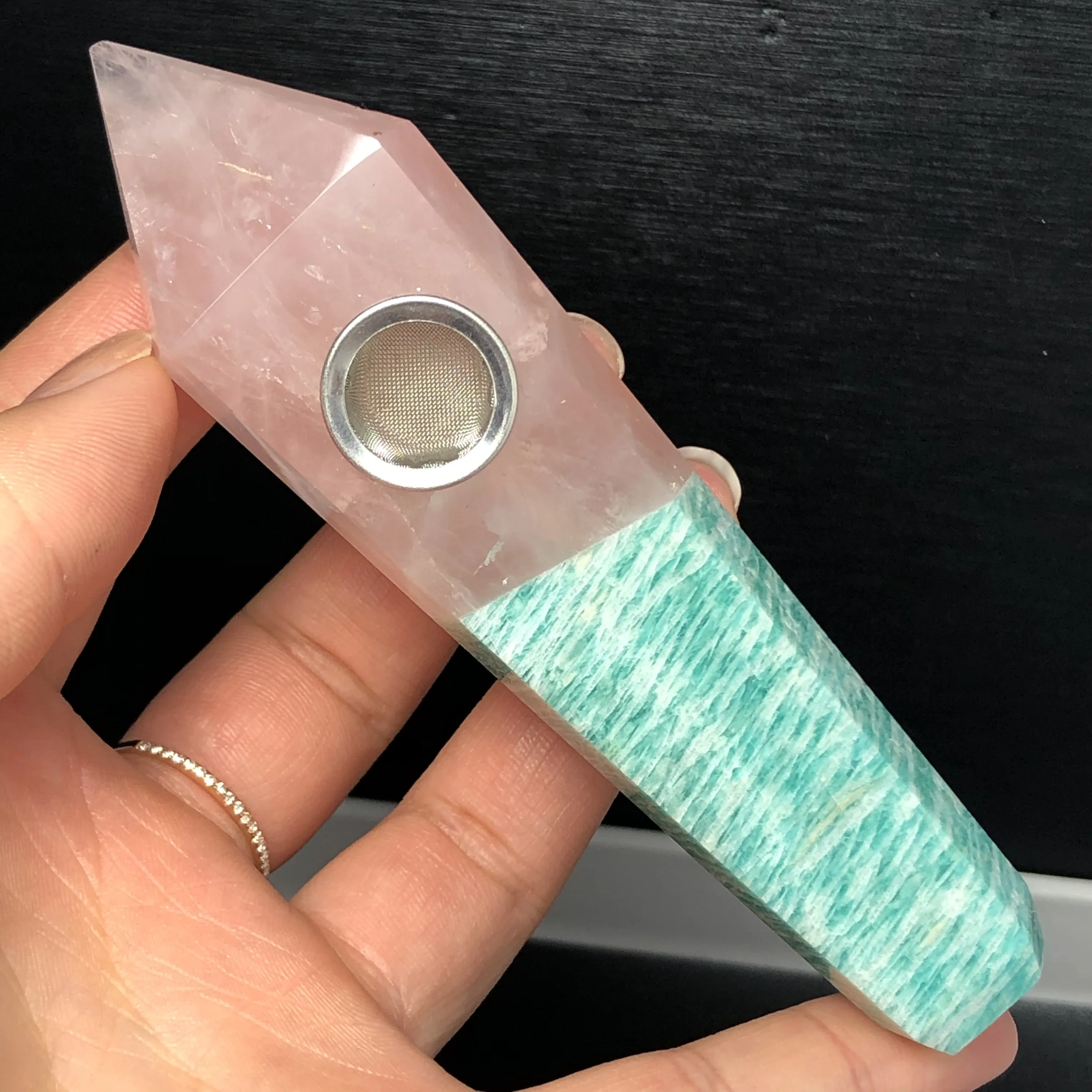 Натуральный Порошок Кристалл dongling jade joint портсигар. Труба