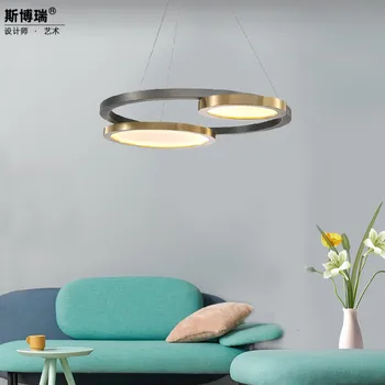 

Modern Stainless Steel Disc Restaurant A Chandelier Continuous System A Living Room Bedroom Office Led Designer A Chandelier
