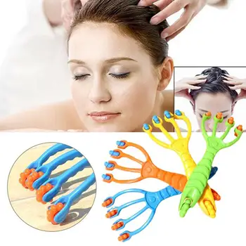 

Arm Massage Wheel Scalp Massager Steel Ball Head Massage Relaxation Four Finger Massager For Head
