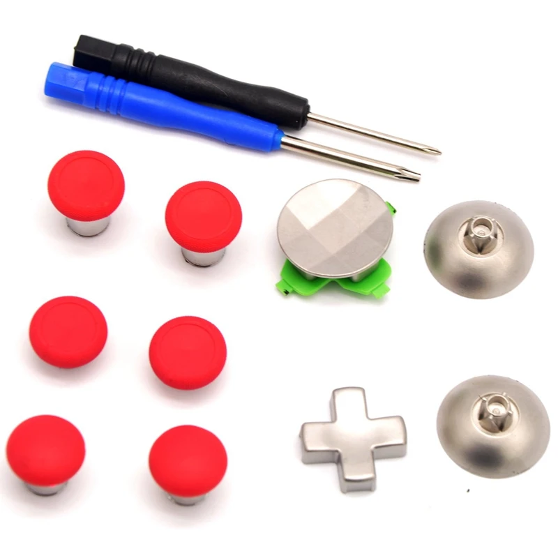 Wireless Controller Accessory Kit Replacement Parts Swap Thumbsticks for Xbox One (11 Pieces) Red | Электроника