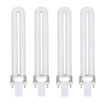

4pcs 9W U-Shaped 365nm Lamp Bulb Light Nail Art Dryer UV Lamp Light