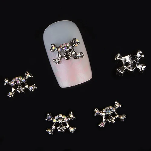 10Pcs Shiny 3D Cherry Hart Kroon Kerstboom Vorm Nail Art Rhinestone Studs Glitters Charms Lag Geschenken Nail Stickers decals