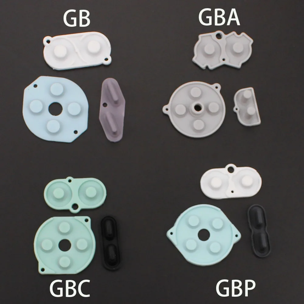 

1set Rubber Conductive Buttons A B D pad for GameBoy Classic GB GBA GBC GBP GBA SP Silicone Start Select Keypad Repair parts