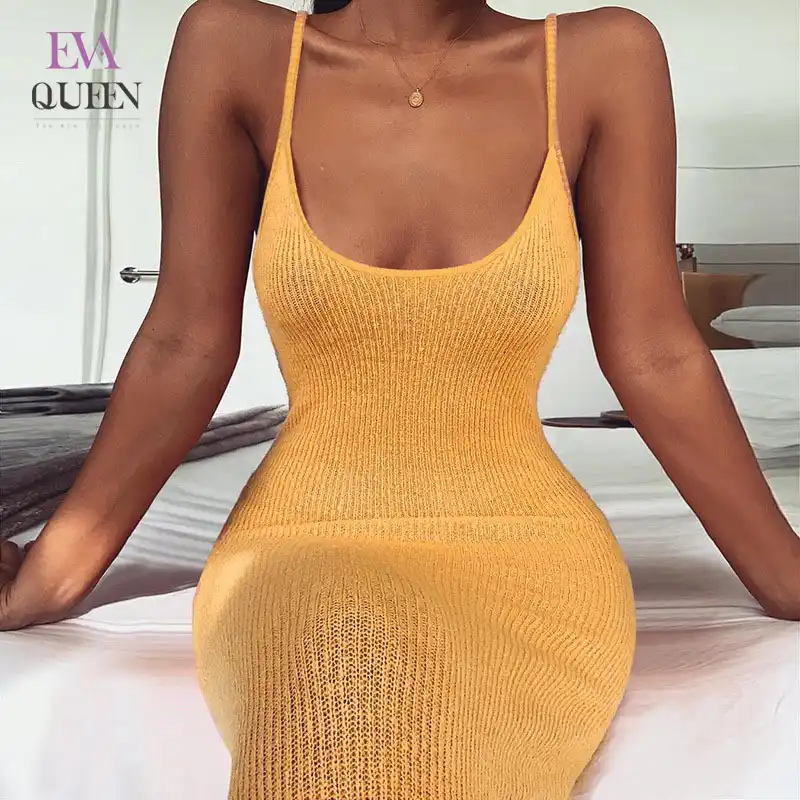 vestido sereia de malha