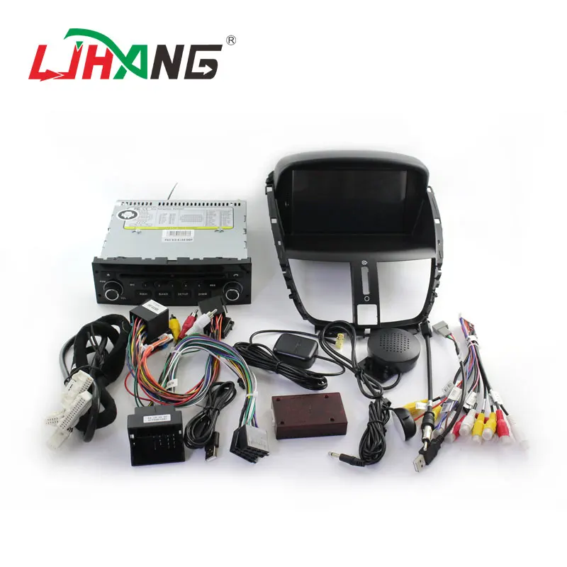 LJHANG Android 10 автомобильный мультимедийный плеер для Peugeot 207 2007 2014 WIFI 1 Din