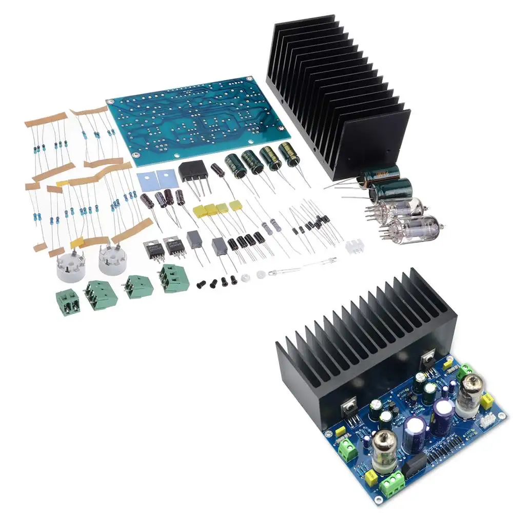 

AC 18V HIFI Vacuum Tube Amplifier Board Electronic Valve Amplifier 6J1+LM1875 Amplifier DIY Kit Stereo Audio Amplifier Board Diy