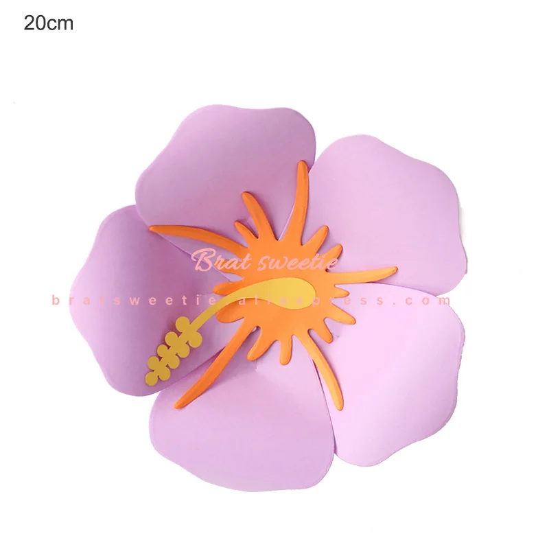 s5 20cm lightpurple Вечерние бумажные цветы для настенного декора фламинго, свадебные декорации, рождественские декорации, товары для дня рождения, искусственные цветы - Цвет: s5 20cm lightpurple