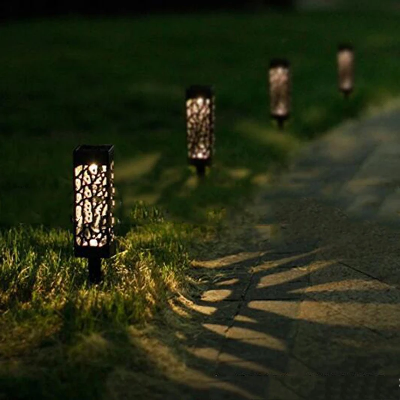 Солнечный светодиод для украшения внешнего вида Camino de casa bombilla Sensor Luz Solar impermeable
