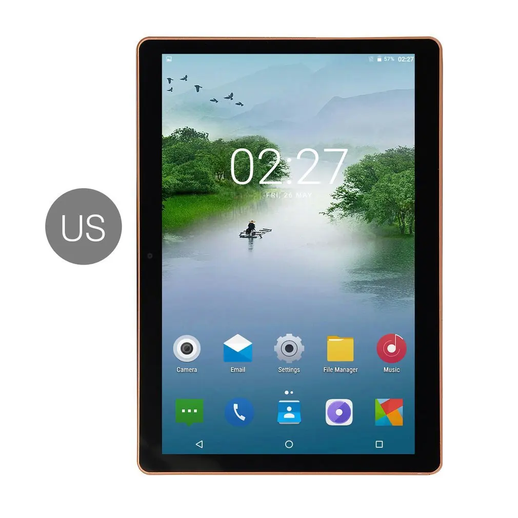 

10.1 Inch IPS Screen Android 8.0 Ten-core Tablet PC 1GB+8GB Dual SIM Card Slots 3G Phone Call With GPS FM