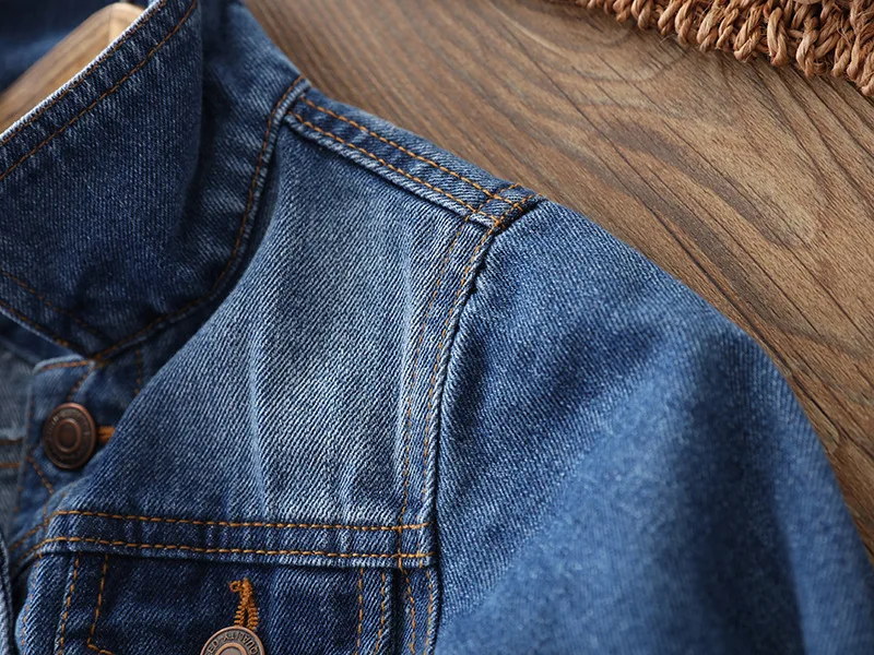 BOY'S Cowboy Clothing New Style Childrenswear BOY'S Coat Large CHILDREN'S Jacket Boys' Denim Jacket Coat BOY'S