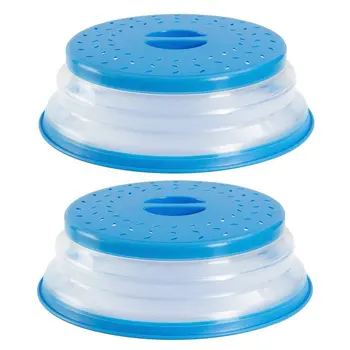 

PREUP Collapsible Microwave Cover Microwave Splatter Lid Food Cover Splatter Guard Microwave Hover Cover Kitchen Tool