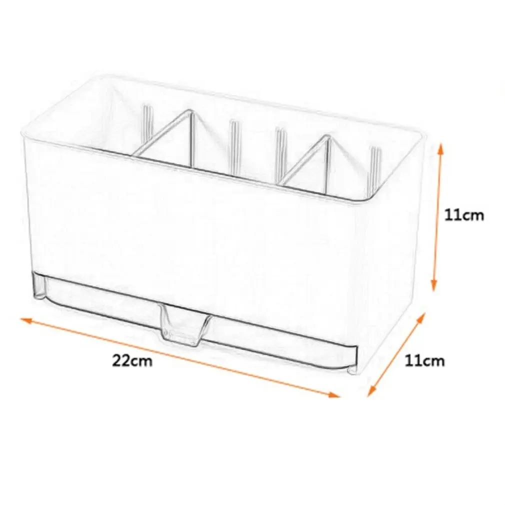 2Colors Multifunctional Household Kitchen Chopsticks Cage Spoon Storage Box Draining Water Dishes Sponge Fork Holder Rack