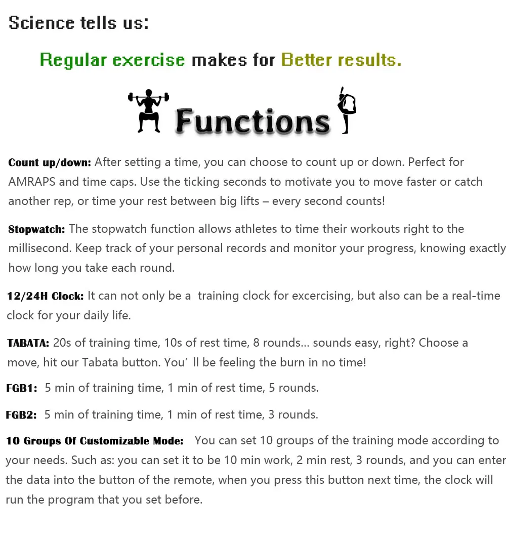 GYM CROSSFIT TIMER CLOCK 2