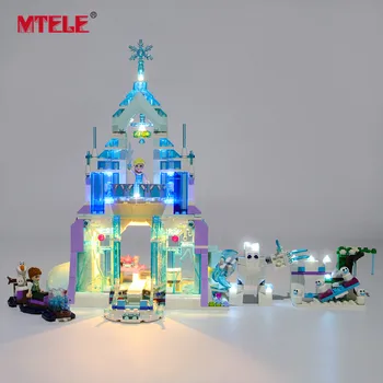 

MTELE Brand LED Light Up Kit For 41148/41372 Elsa's Magical Ice Palace Lighting Set Compatile With 25002 (NOT Include The Model)