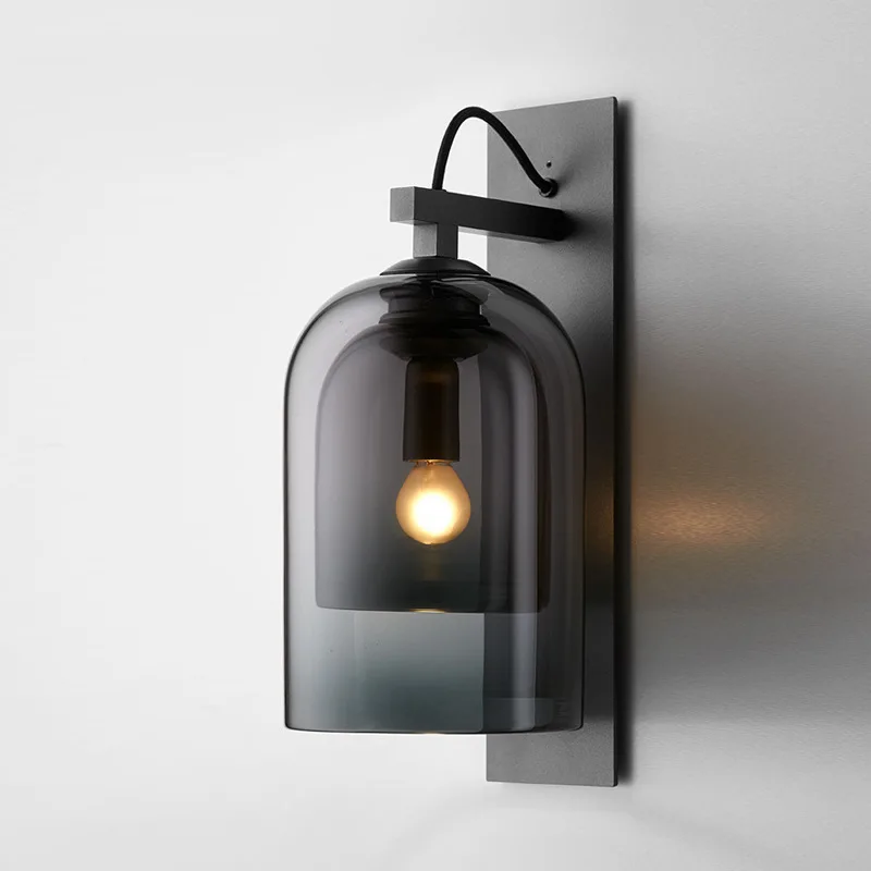 

Simple modern European style wall lamp bedside lamp bedroom American living room stairs balcony aisle Indoor wall lamp
