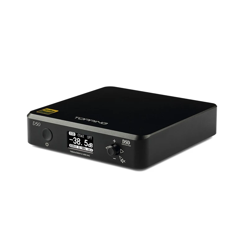 Топпинг D50 ES9038Q2M* 2 чип DSD512 USB DAC XMOS XU208 32 бит/768 кГц декодер