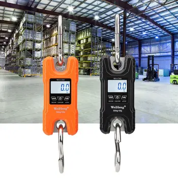 

Mini Crane Scale Portable 500 kg / 1000 lb Heavy Duty Digital Hanging Scales LCD Display with Backlight for Home Farm Market Fis