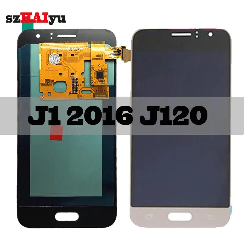 

SZHAIYU Touch Screen Digitizer AMOLED LCD For Samsung Galaxy J1 2016 J120F J120DS J120G J120M J120H LCD Display 800x480 4.5''