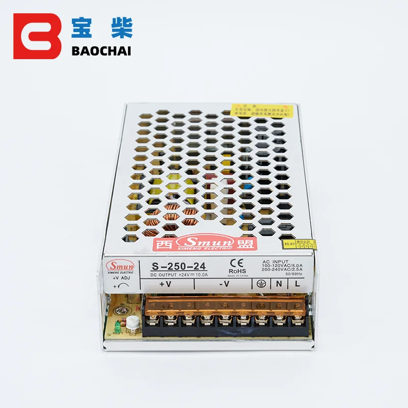 24v 10A запасные части для генераторов зарядное устройство Модуль переключаемый адаптер питания переменного тока в постоянный ток