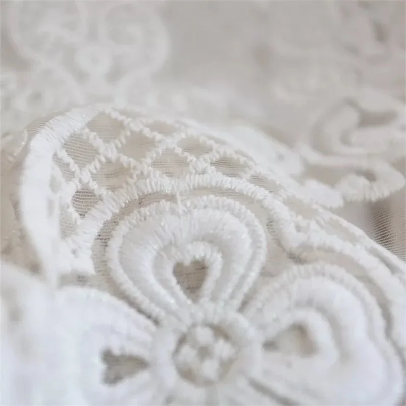 Европейский роскошный белый кружевной вышитый тюль занавески s для гостиной украшения французские романтические занавески отвесная занавеска tende262#4