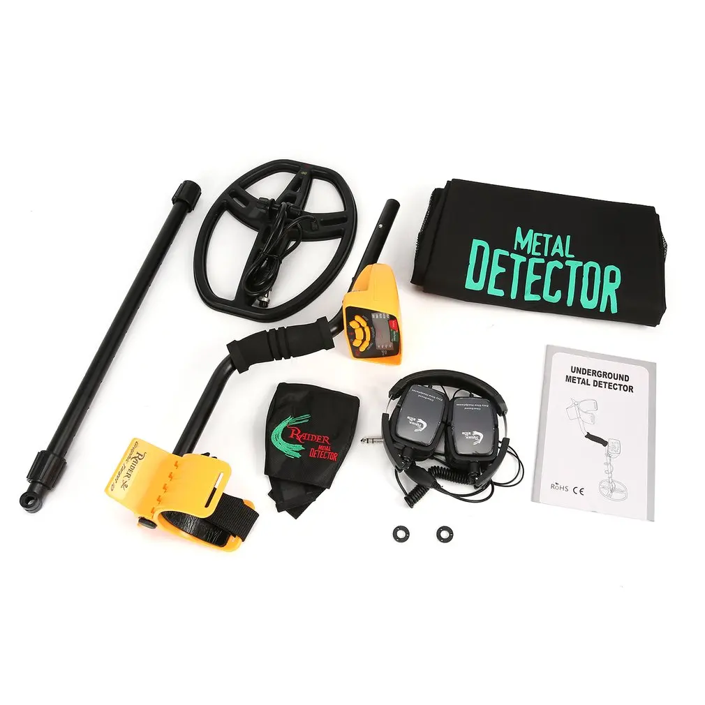

MD6350 Professional Underground Metal Detector Handheld Treasure Hunter Gold Digger Finder With Headphone LCD Display