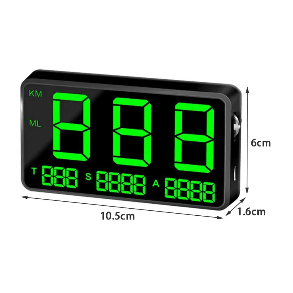 

Large Screen 4.5" GPS HUD Speedometer Head-Up Display Digital Car Speed Alarm System Universal For all Cars, Buses, Trucks