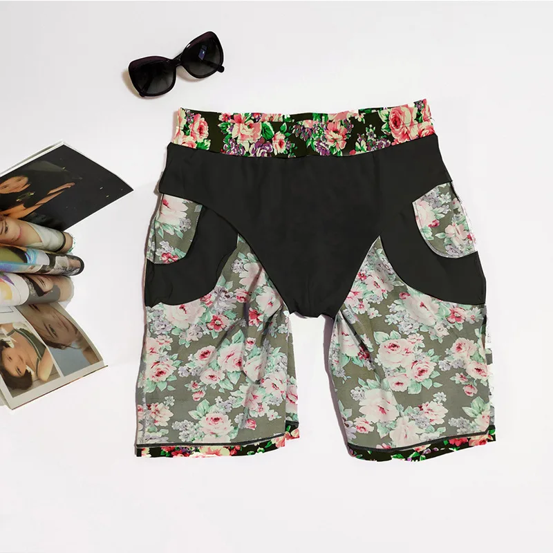 

Beach Shorts Men's Loose-Fit Set 2019 New Style Seaside Holiday Swimming Trunks Trend Men Bubble Hot Spring Flower Shorts