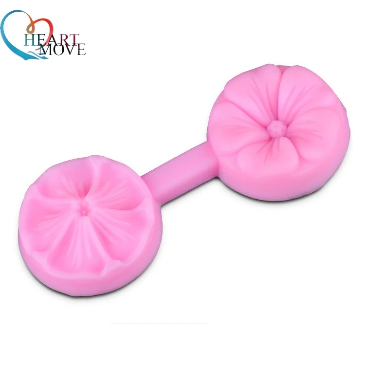 HEARTMOVE flower Shaped Silicone Press Mold Cake Decoration Fondant Cake 3D Food Grade Silicone Mould 9093