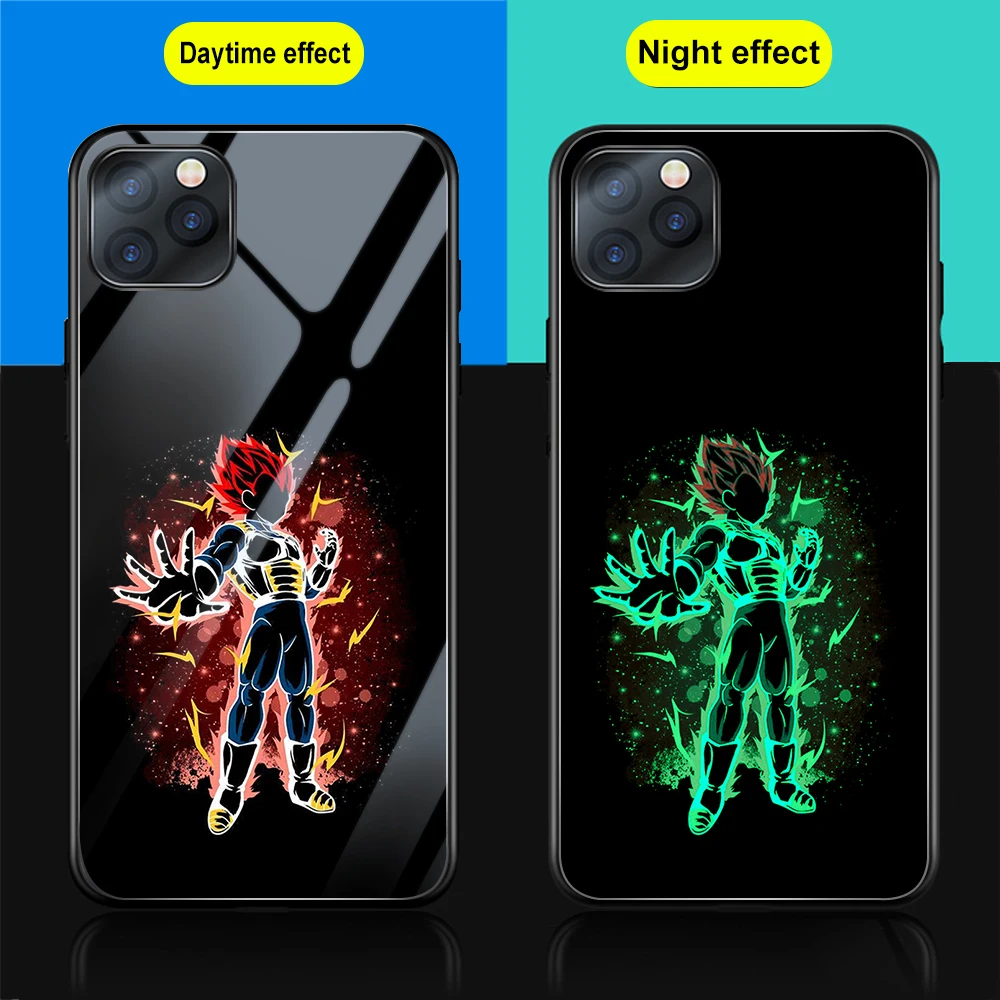 Ciciber чехол для телефона для iphone XR X 7 8 6 6s Plus чехол для iphone 11 Pro XS Max Dragon Ball Goku закаленное стекло чехол Funda Coque - Цвет: WM06335