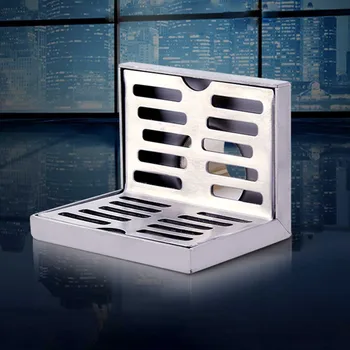 

Filter Home Stainless Steel Floor Drain Same-layer Shower Residue Isolation Bathroom Wall Side Hair Solid Non Slip L Shape