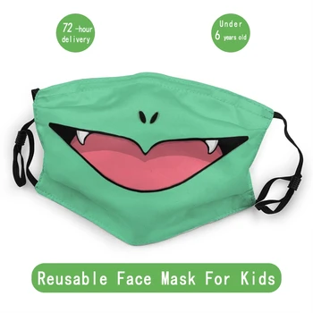 

Grass Kaiju Blastoise Squirtle Pokemon Child Non-Disposable Mouth Face Mask Anti Haze Dust Mask Protection Respirator Muffle